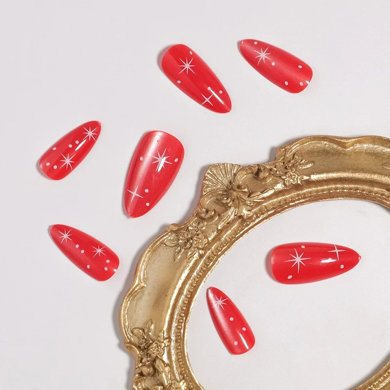 Starry Glossy Press-On Nail Set Stornfield