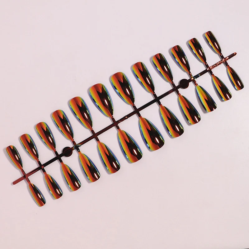 Shimmery Stiletto Press-On Nail Art Stornfield