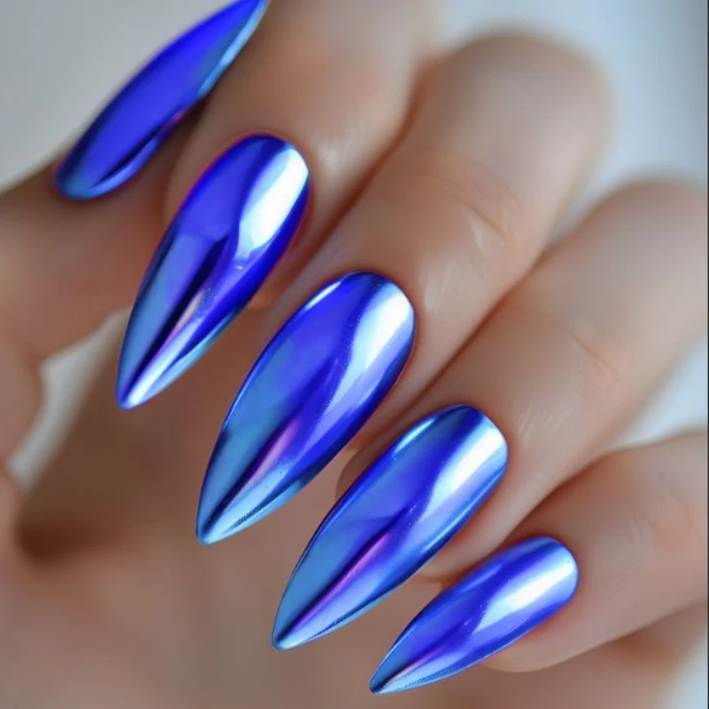 Shimmery Stiletto Press-On Nail Art Stornfield