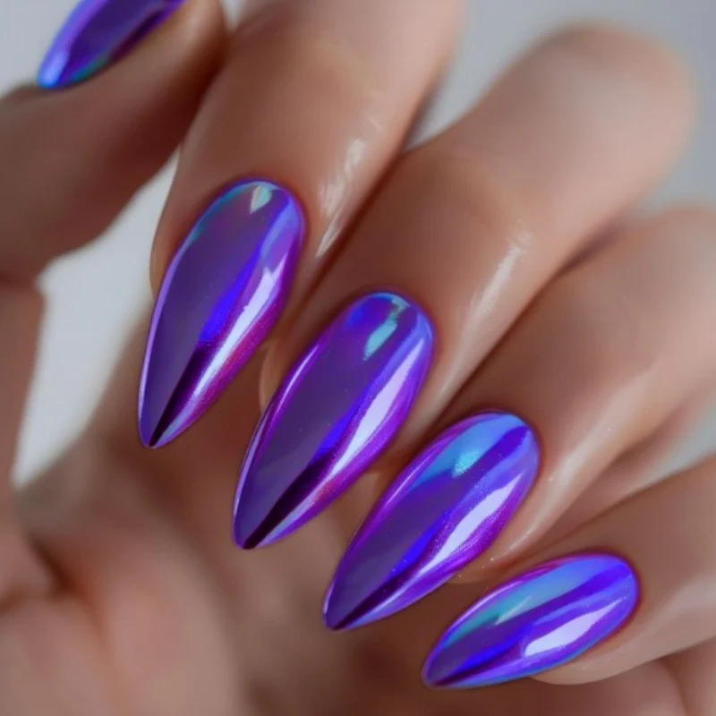 Shimmery Stiletto Press-On Nail Art Stornfield