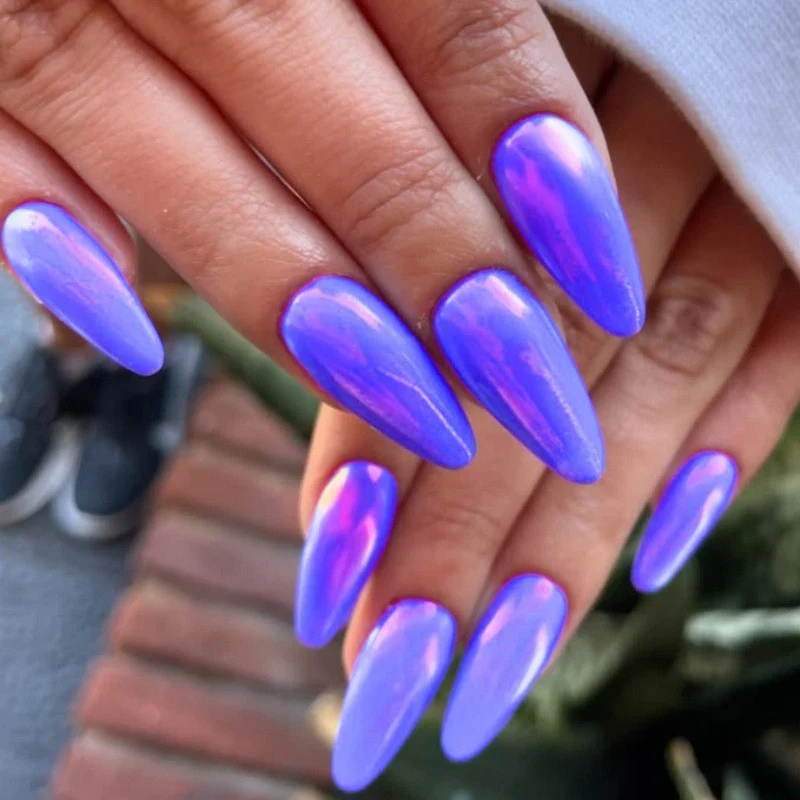 Shimmery Stiletto Press-On Nail Art Stornfield