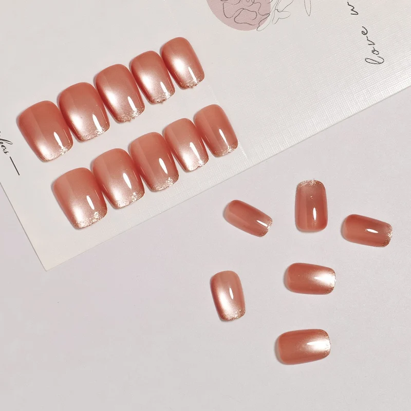Shimmering Ombre Press-On Nail Set Stornfield