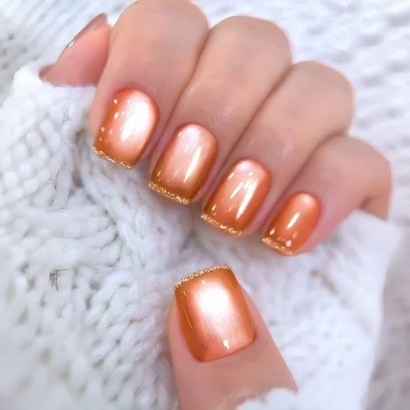 Shimmering Ombre Press-On Nail Set Stornfield