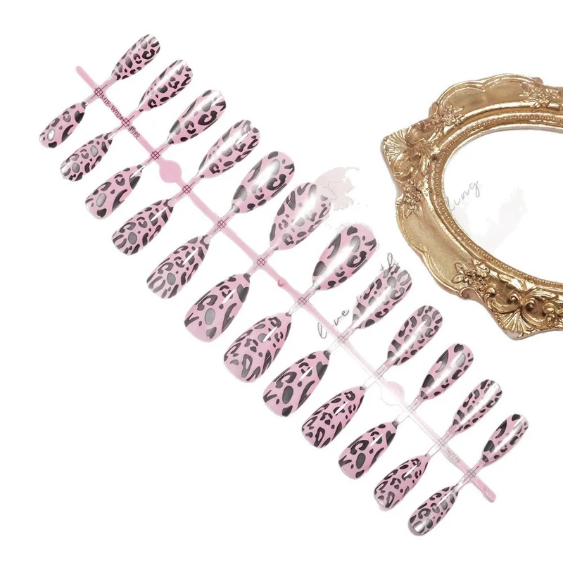 Sculpted Leopard Print Press-On Nails Stornfield