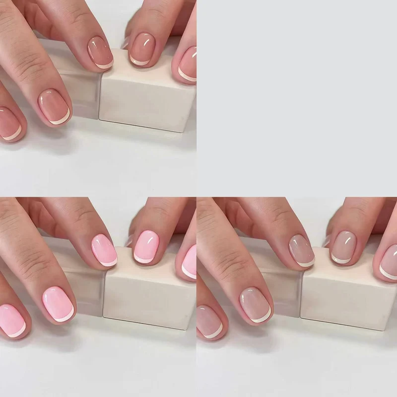 Professional French Tip Nail Set Stornfield