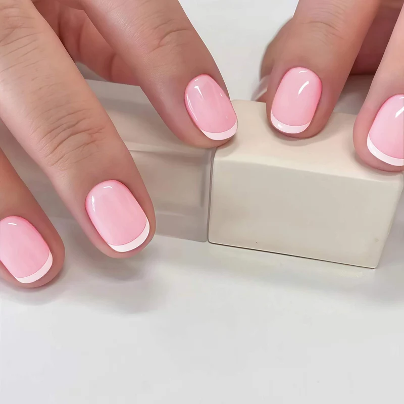 Professional French Tip Nail Set Stornfield