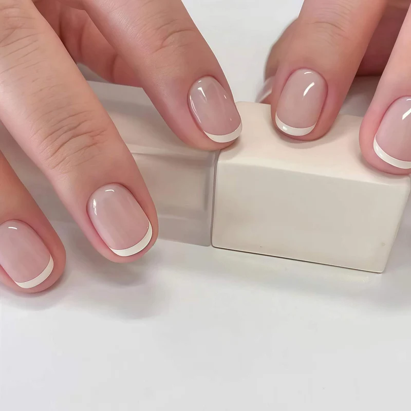 Professional French Tip Nail Set Stornfield