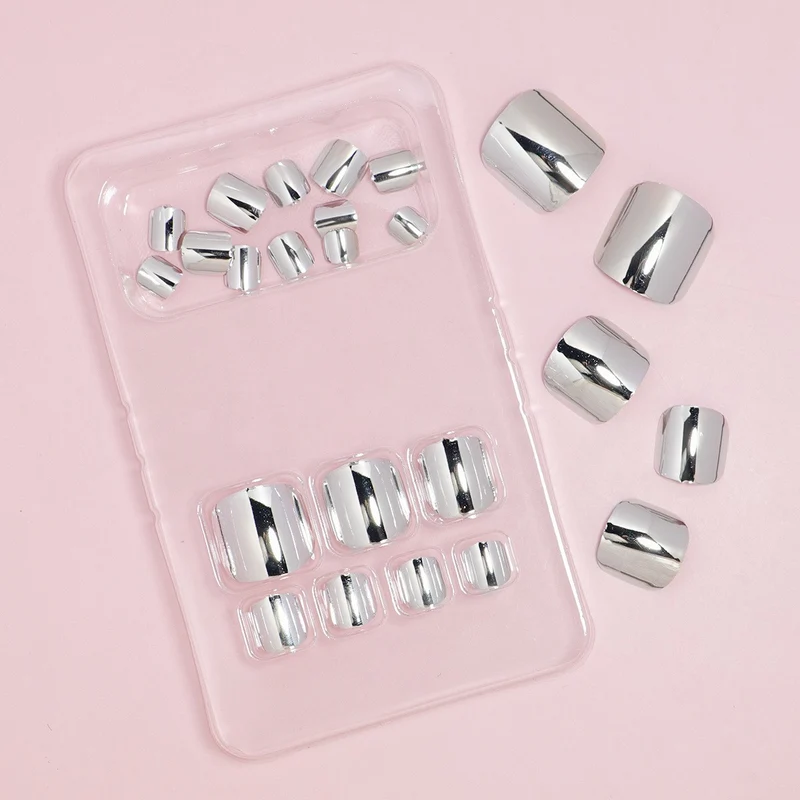 Premium Metallic Press-On Nail Set Stornfield