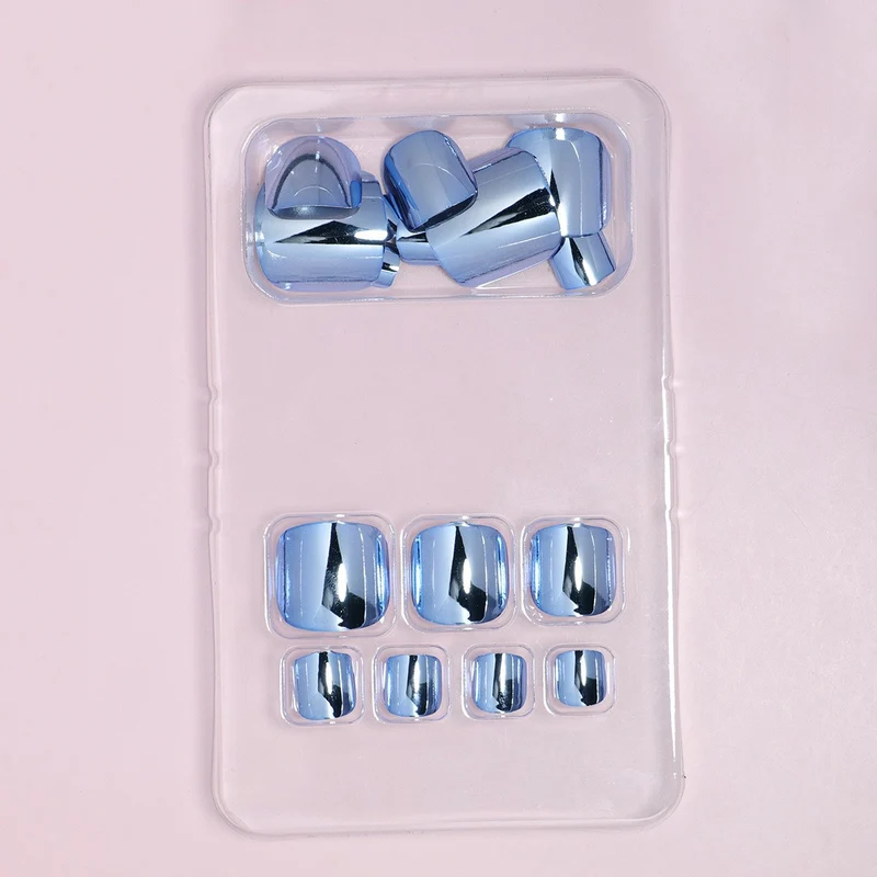 Premium Metallic Press-On Nail Set Stornfield