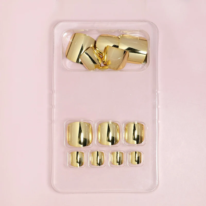 Premium Metallic Press-On Nail Set Stornfield