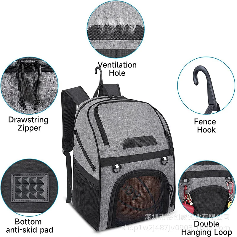 Multi-Compartment Sports Backpack with Shoe Storage Stornfield
