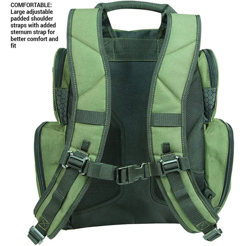 Multi-Compartment Fishing Gear Storage Backpack Stornfield