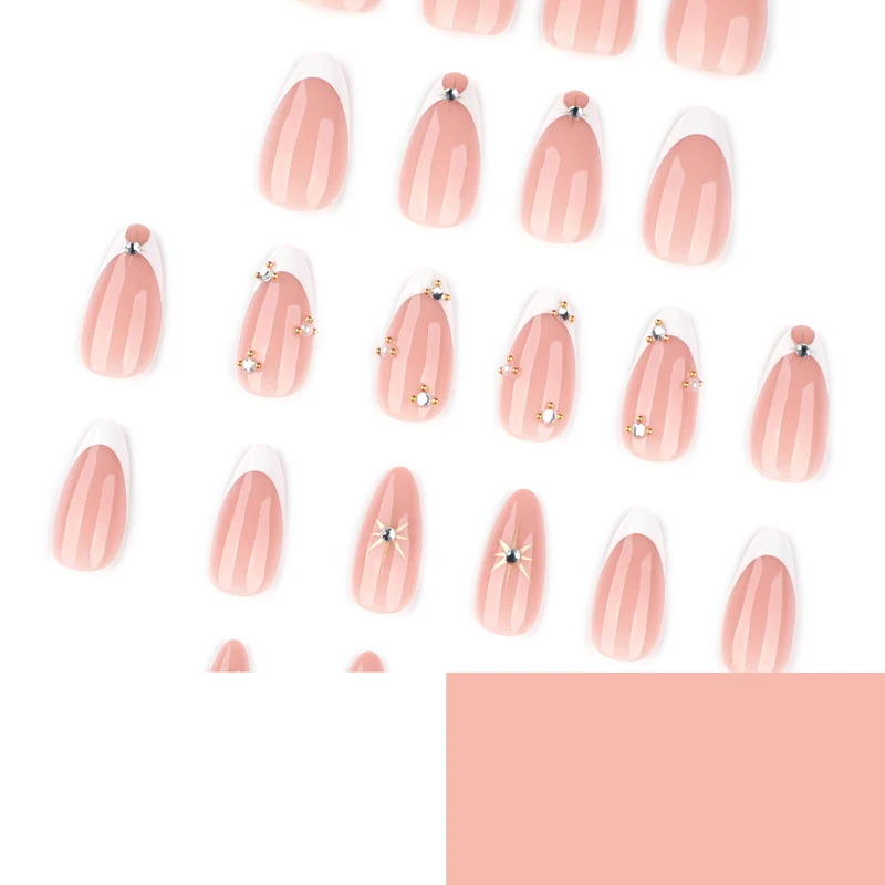 Glamorous nail art with rhinestones and gold accents Stornfield