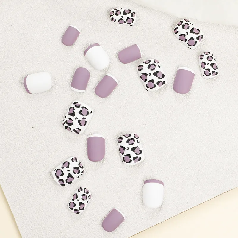 Glamorous nail art with elegant leopard patterns and gradient Stornfield