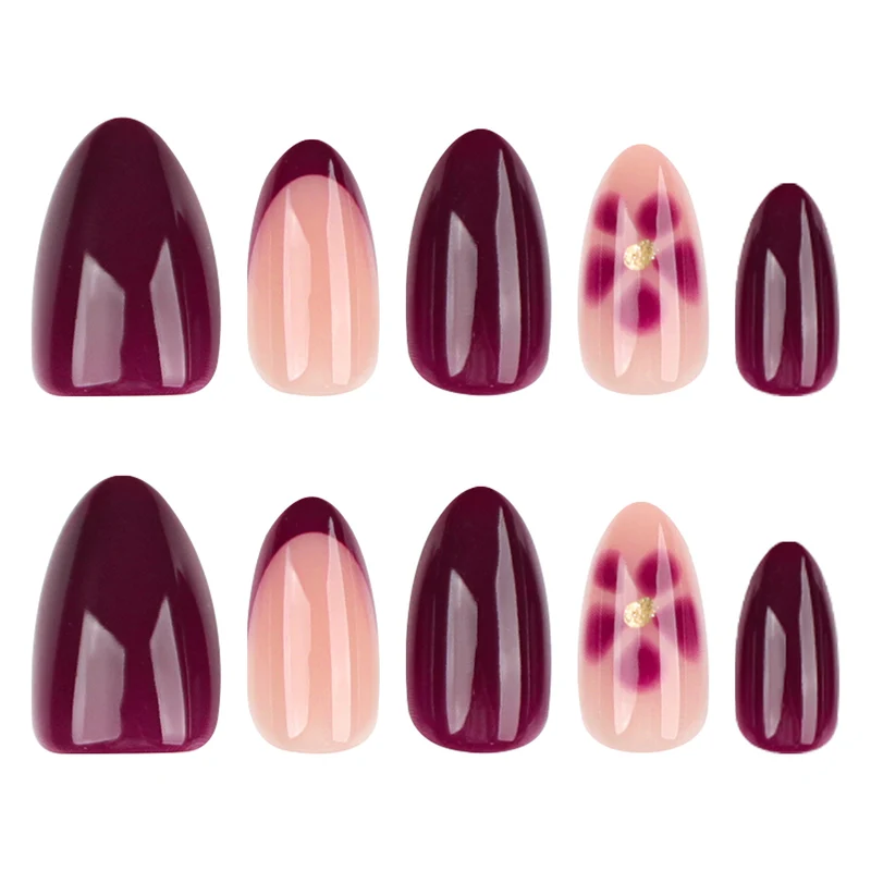 Glamorous nail art with floral accents Stornfield