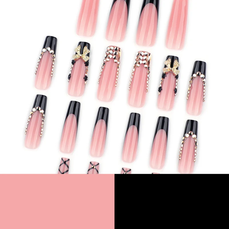 Glamorous artificial nails with jewelry accents Stornfield