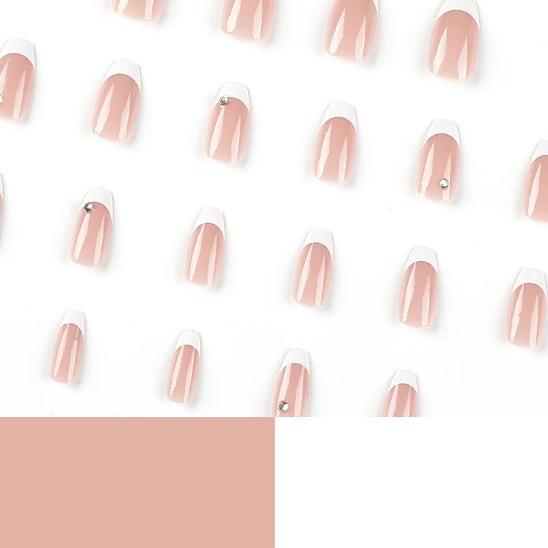 Glamorous artificial nails with French manicure Stornfield