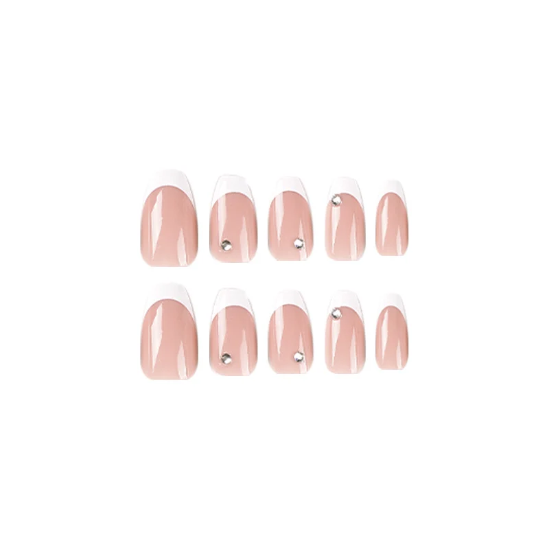 Glamorous artificial nails with French manicure Stornfield