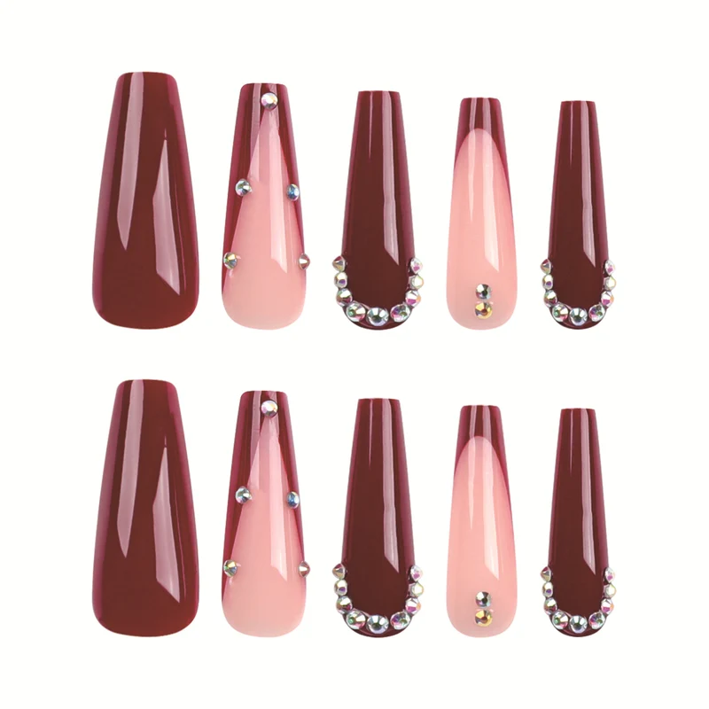 Glamorous artificial nails with elegant accents Stornfield