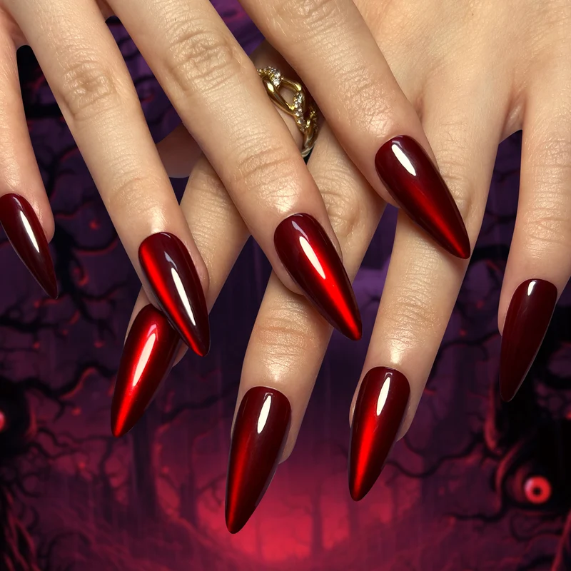 Glamorous art nails in stiletto design Stornfield