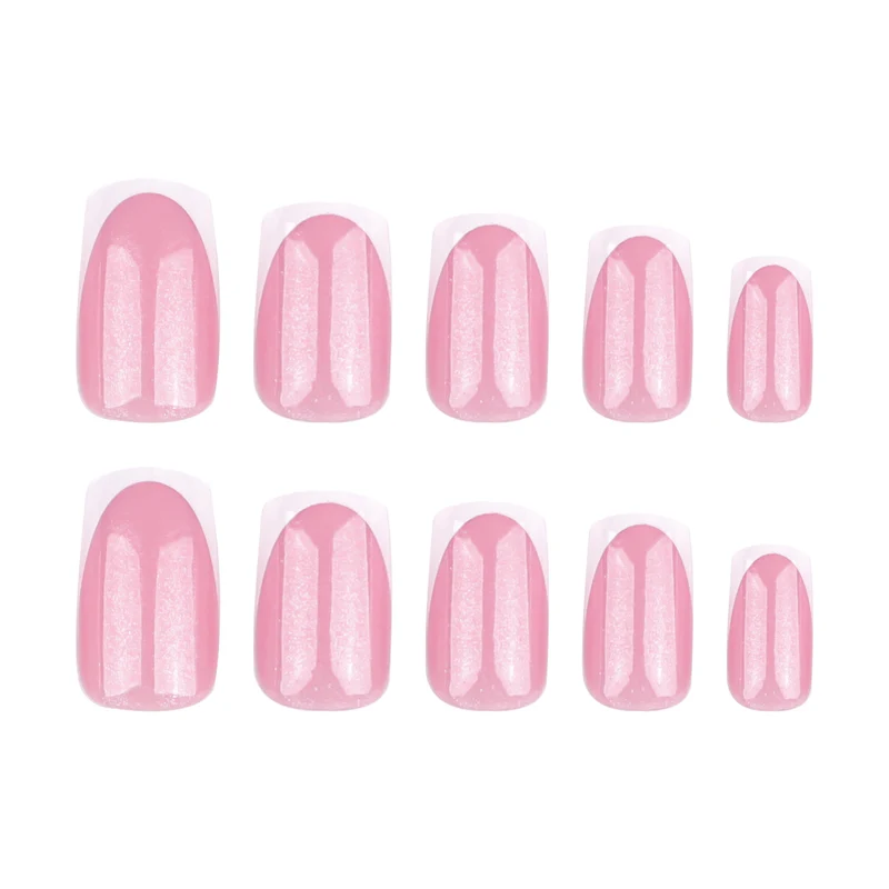 Sparkling nail art with elegant French tip design Stornfield