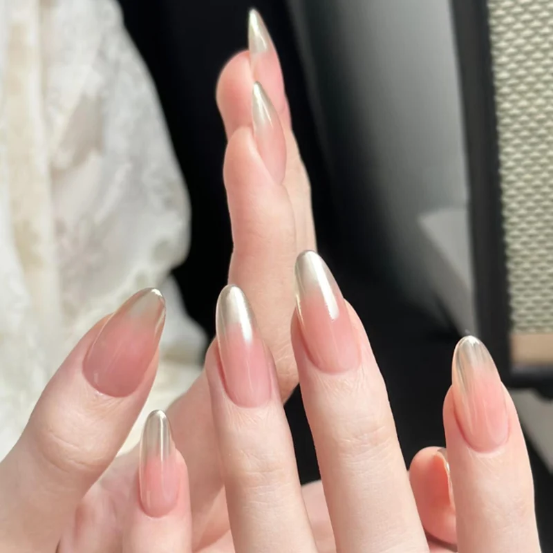 Exquisite Nail Extensions with Elegant Gradient and Glossy Tips Stornfield