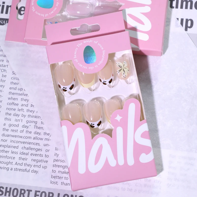 Exclusive nail art with floral design and glitter accents Stornfield