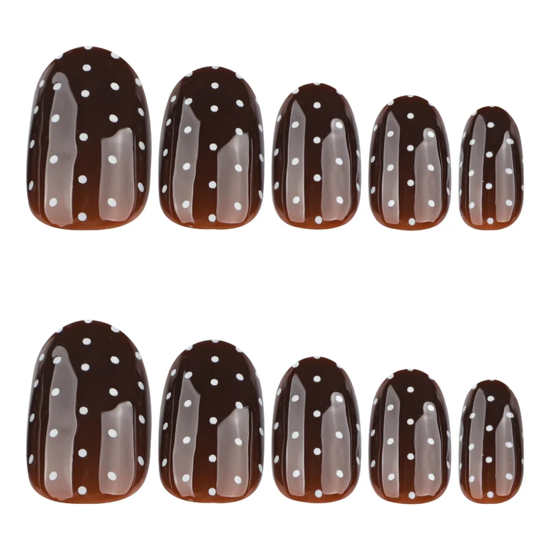 Elegant and modern nail art with polka dots Stornfield