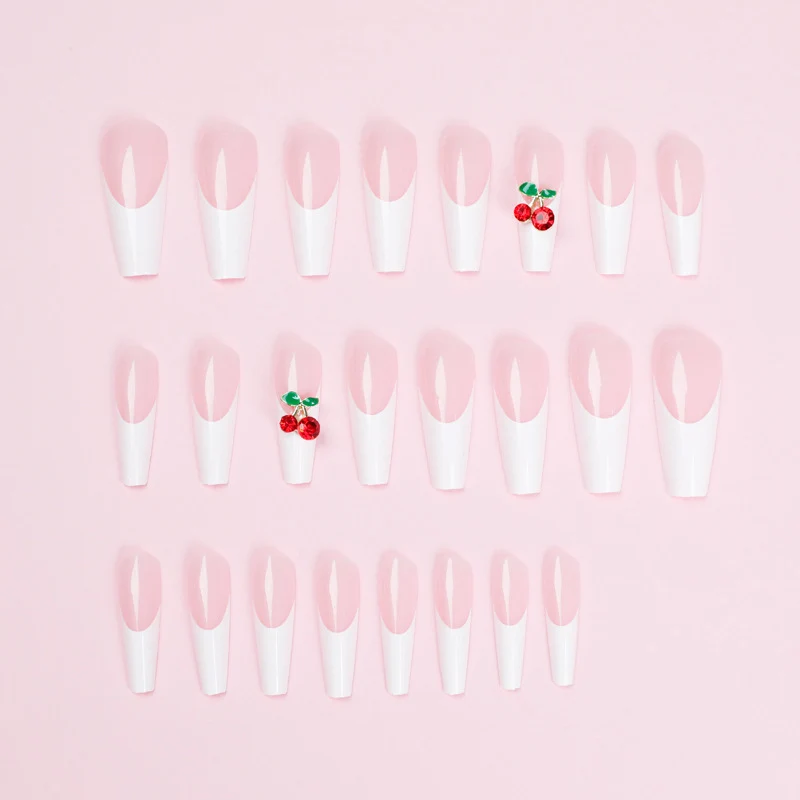 Elegant and artistic nail extensions with floral accent Stornfield