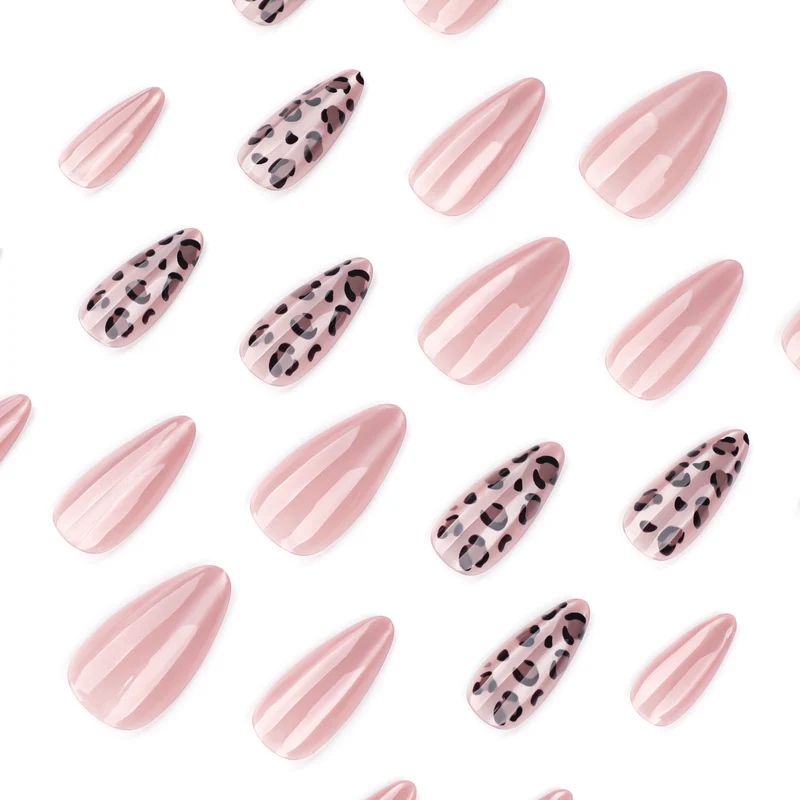 Elegant Stiletto Nail Extensions with Leopard Print Stornfield
