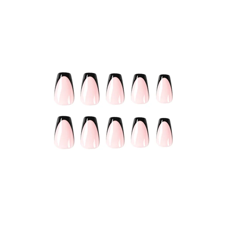 Elegant stiletto nails with contrasting French tip Stornfield