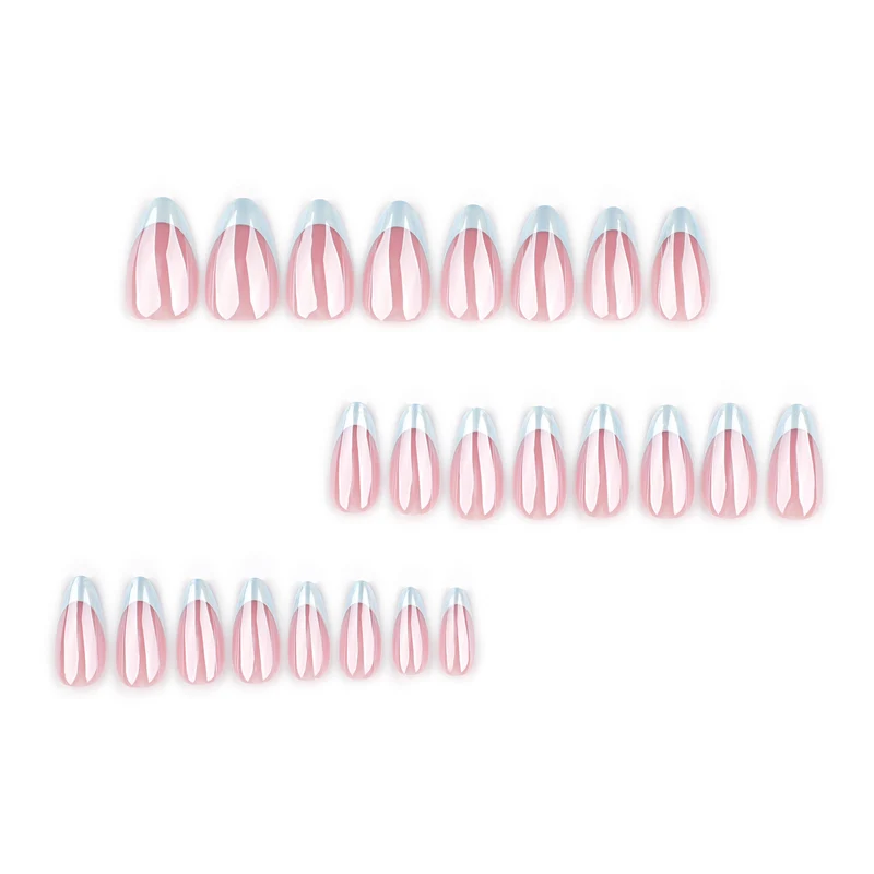 Elegant stiletto nails with high-gloss French tip design Stornfield