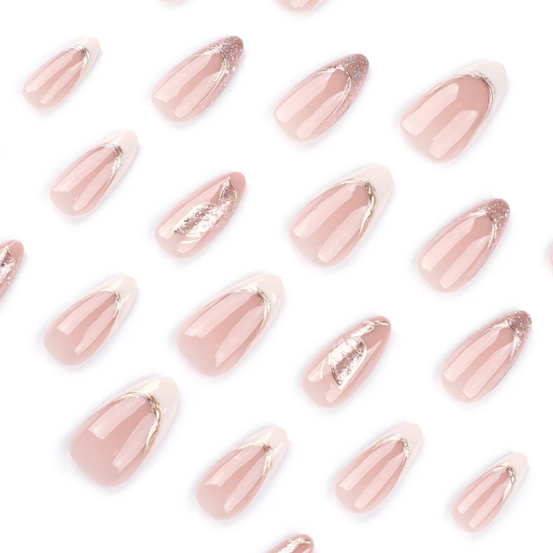 Elegant Stiletto Nails with Glitter and Spike Decorations Stornfield