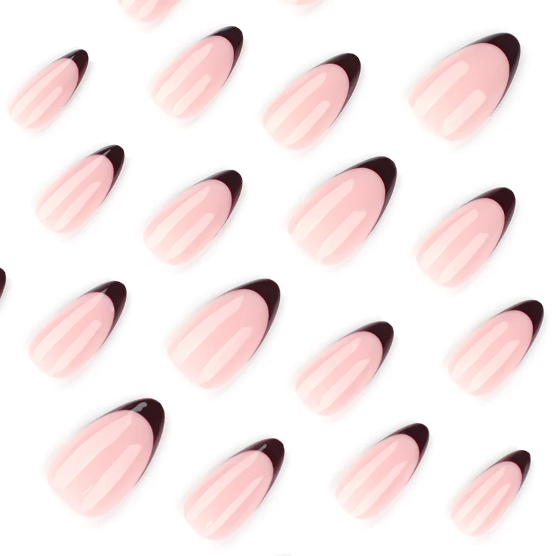 Elegant Stiletto Fake Nails with Gradient and Shine Stornfield
