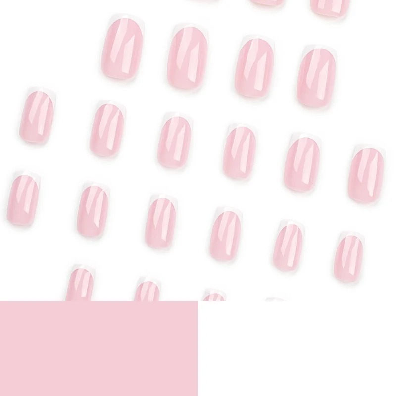 Elegant Nail Extensions with Precise French Tip Stornfield
