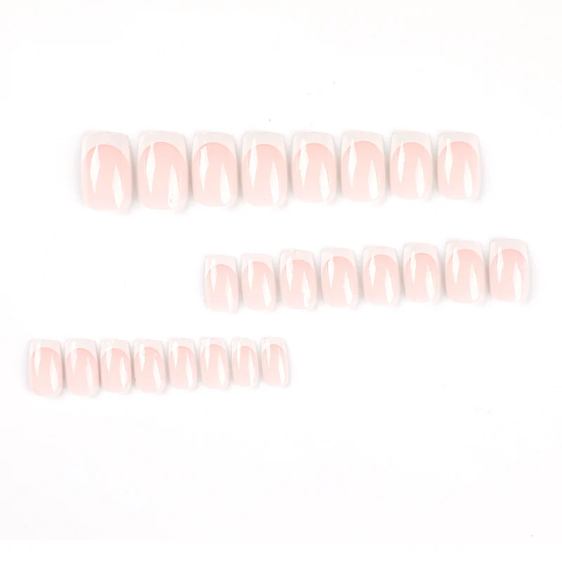 Elegant Nail Extensions with French Design Stornfield