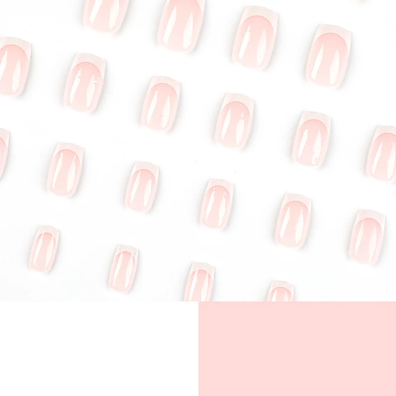 Elegant Nail Extensions with French Design Stornfield