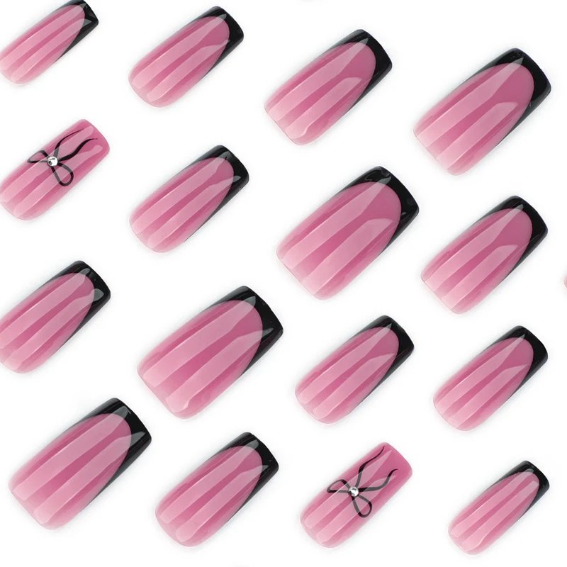 Elegant Nail Extensions with Unique Flower Design Stornfield