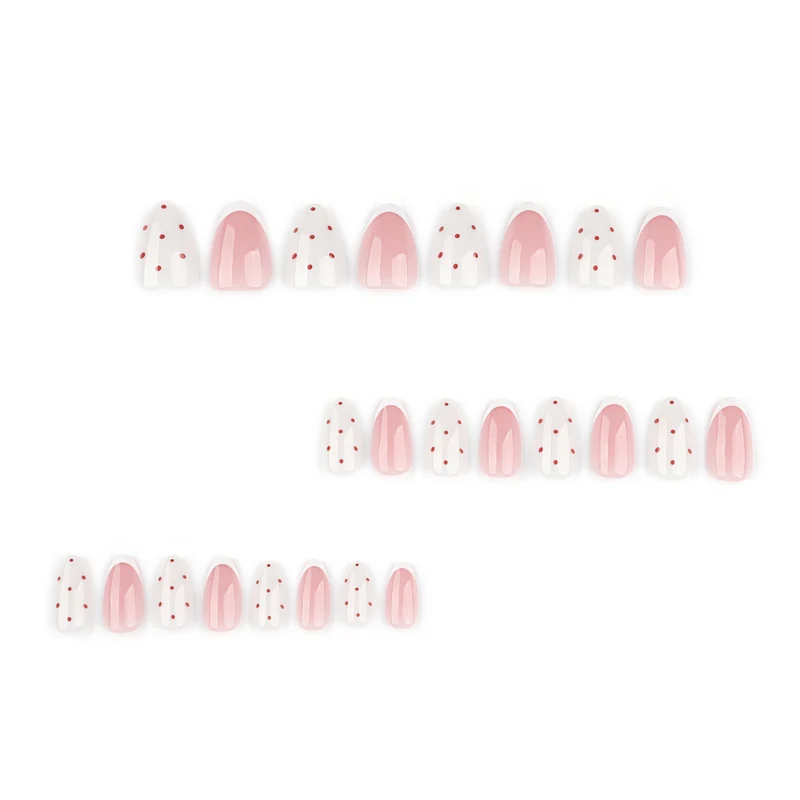Elegant nail art with modern dots and French tips Stornfield