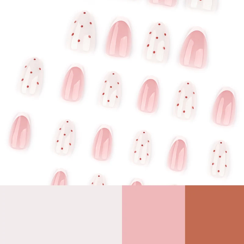 Elegant nail art with modern dots and French tips Stornfield