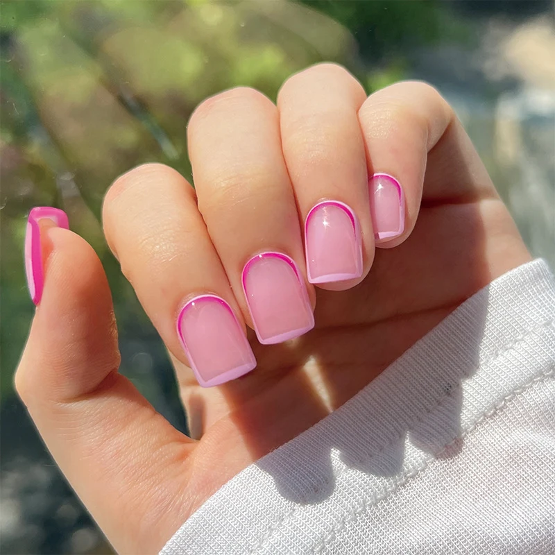 Elegant Nail Art with Modern French Tip Design Stornfield