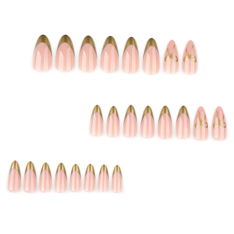 Elegant Nail Art with Gold Accents Stornfield
