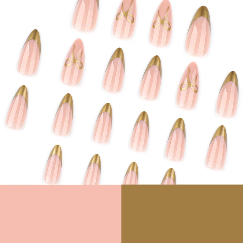 Elegant Nail Art with Gold Accents Stornfield