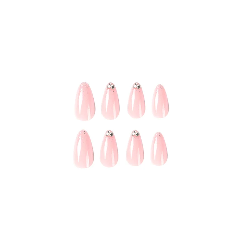 Elegant Nail Art with Glitter and Rhinestone Decorations Stornfield