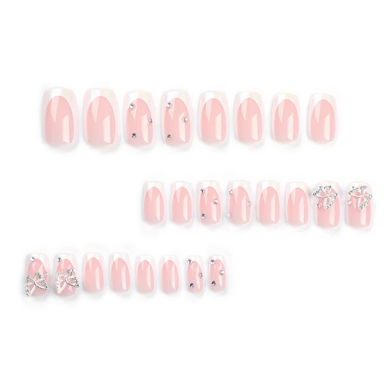 Elegant Nail Art with Glitter and Floral Accents Stornfield