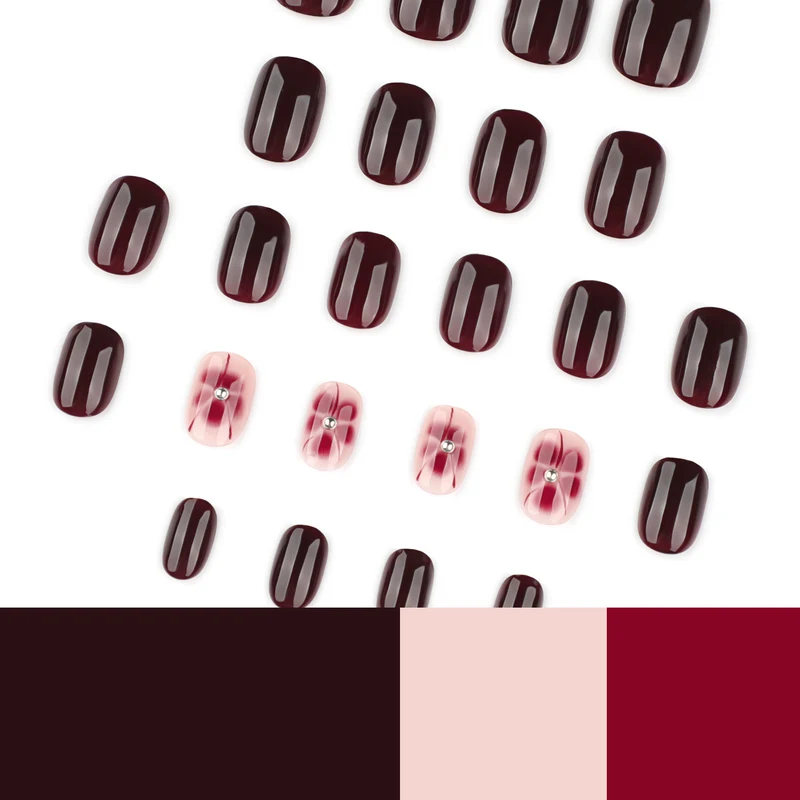 Elegant Nail Art with Glitter and Flower Elements Stornfield