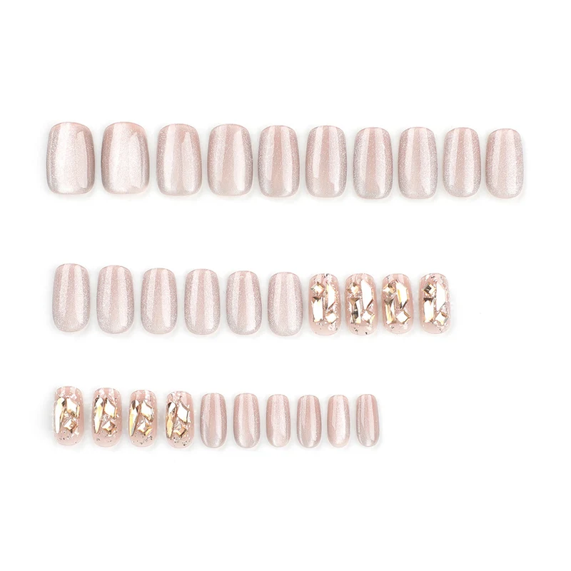 Elegant Nail Art with Shiny Accents Stornfield