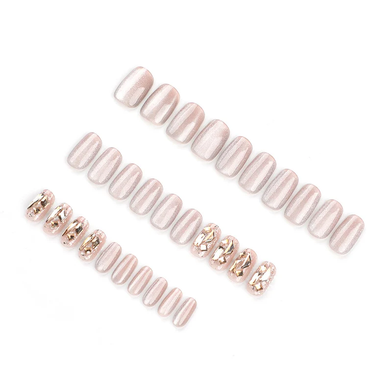 Elegant Nail Art with Shiny Accents Stornfield