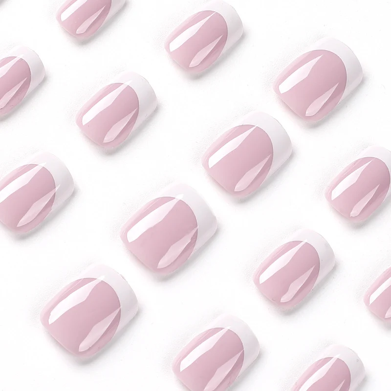 Elegant Nail Art with Shiny French Tip Capping Stornfield