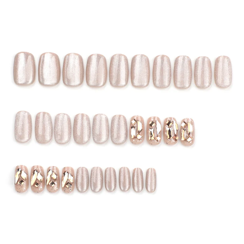 Elegant Nail Art with Glamorous Accents Stornfield